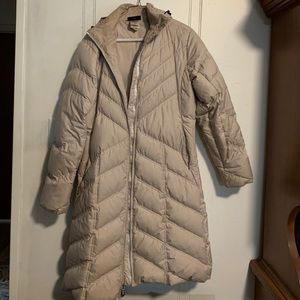Patagonia long down puffer. Cream